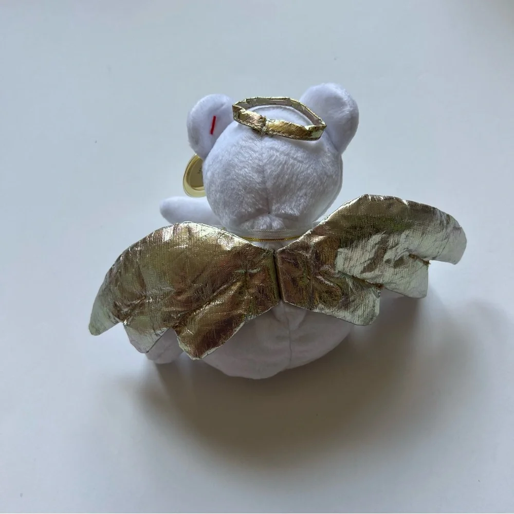 Ty Beanie Babies Halo‎ II 2000 White Angel Bear Plush Stuffed Animal